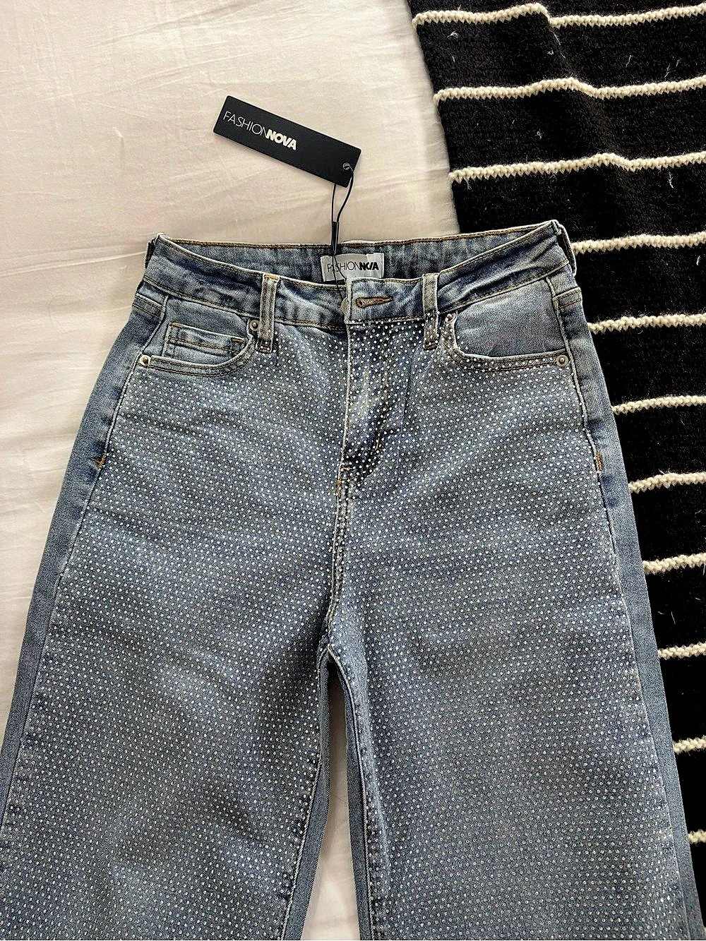 Nova Women's Straight Leg Jeans Blue Gray Size 3 NWT